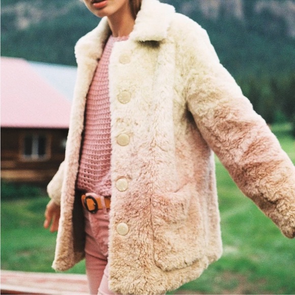 Anthropologie faux fur coat - Picture 4 of 8